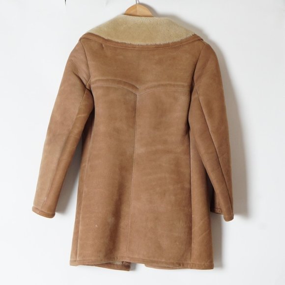 Vintage Sawyer of Napa Spring Lamb Shearling Coat - Picture 2 of 9